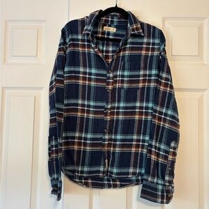 Hollister Multicolor Plaid Flannel Shirt